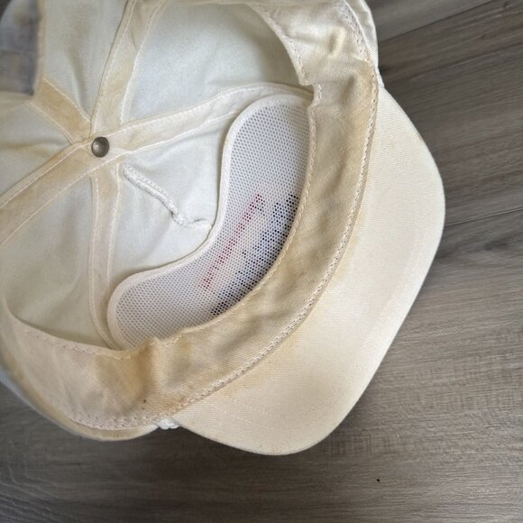 Vintage WHITE HOUSE STAFF / 1988 PRESIDENTIAL CAMPAIGN Trump Rope HAT / White - Picture 7 of 8